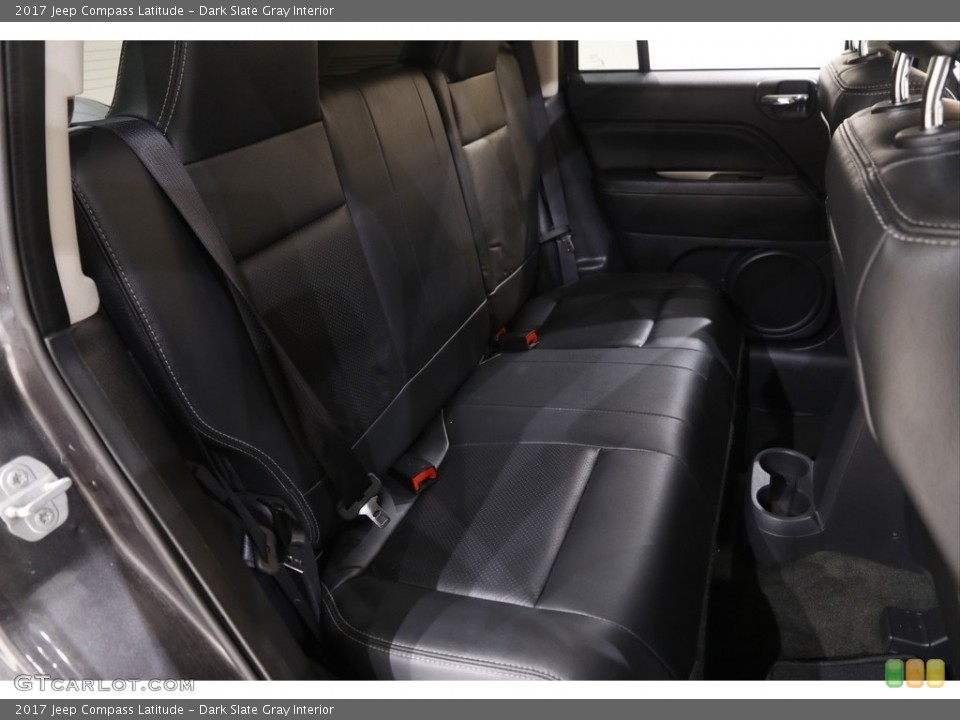 Dark Slate Gray Interior Rear Seat for the 2017 Jeep Compass Latitude #143074766