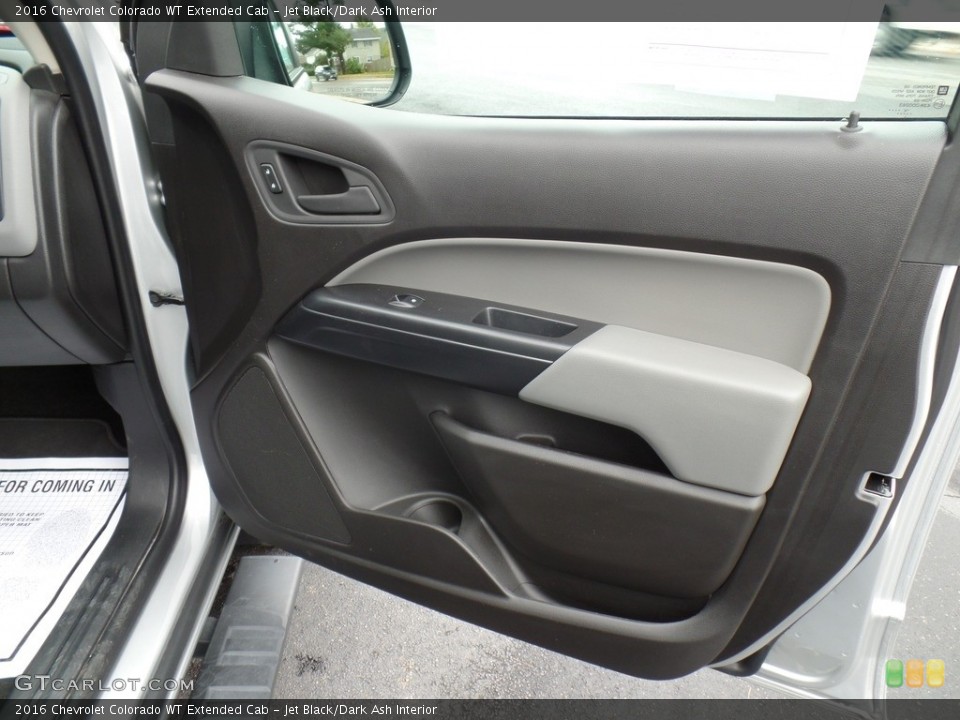 Jet Black/Dark Ash Interior Door Panel for the 2016 Chevrolet Colorado WT Extended Cab #143075123