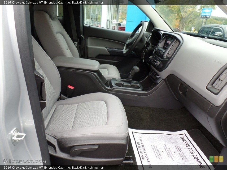 Jet Black/Dark Ash Interior Front Seat for the 2016 Chevrolet Colorado WT Extended Cab #143075150