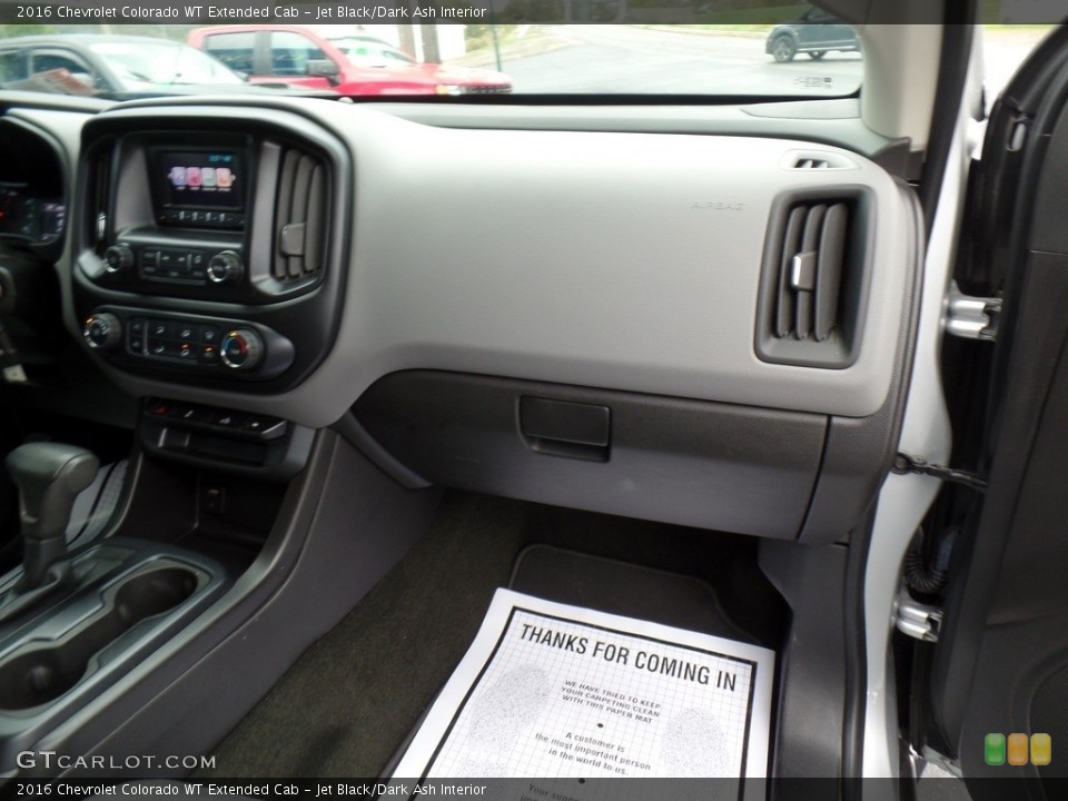 Jet Black/Dark Ash Interior Dashboard for the 2016 Chevrolet Colorado WT Extended Cab #143075198