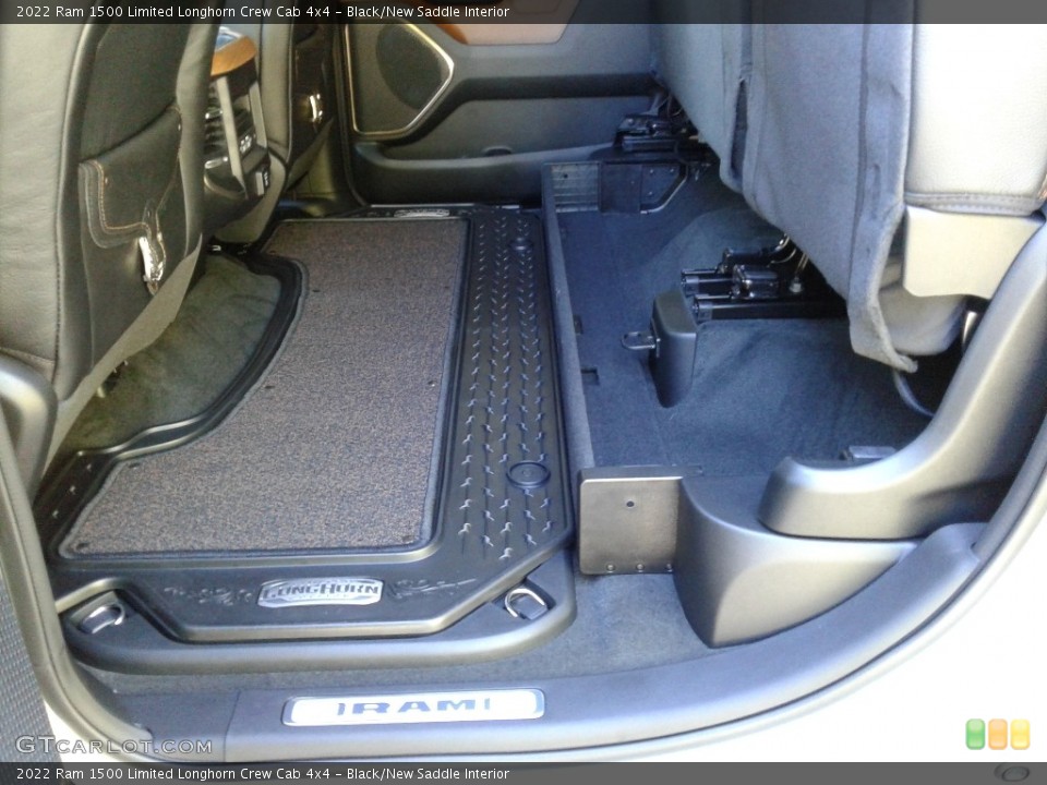 Black/New Saddle Interior Rear Seat for the 2022 Ram 1500 Limited Longhorn Crew Cab 4x4 #143075420