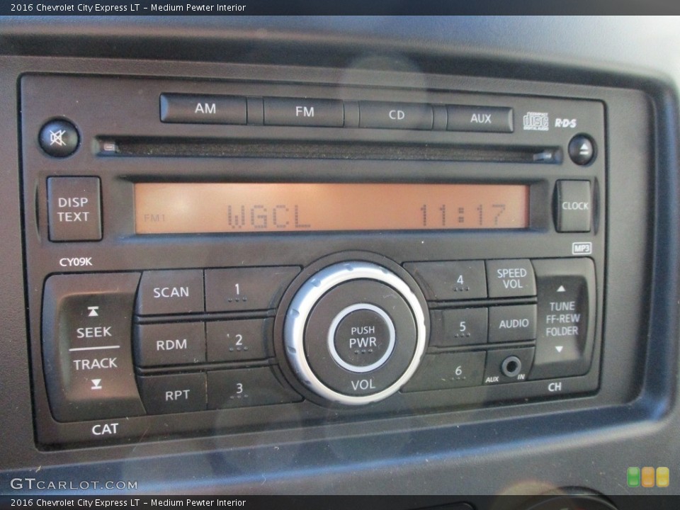Medium Pewter Interior Audio System for the 2016 Chevrolet City Express LT #143075537