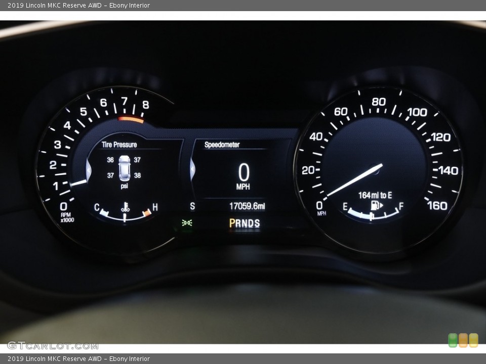 Ebony Interior Gauges for the 2019 Lincoln MKC Reserve AWD #143076863