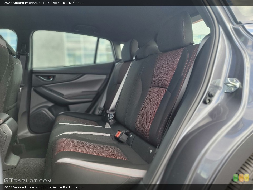 Black Interior Rear Seat for the 2022 Subaru Impreza Sport 5-Door #143076902