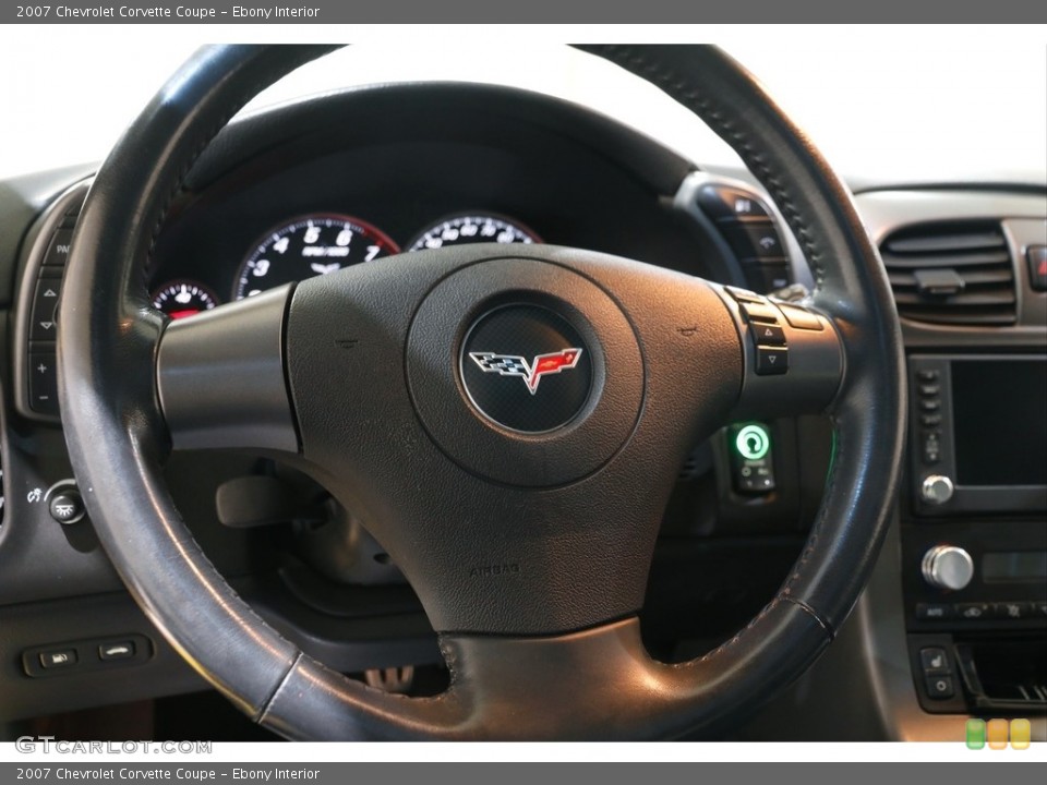 Ebony Interior Steering Wheel for the 2007 Chevrolet Corvette Coupe #143078669