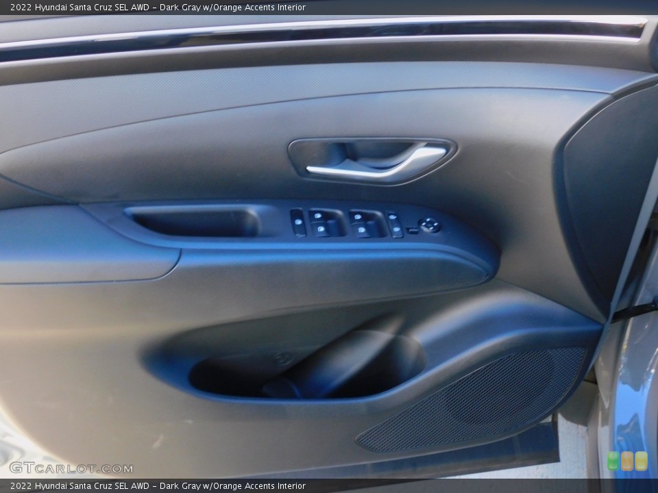 Dark Gray w/Orange Accents 2022 Hyundai Santa Cruz Interiors