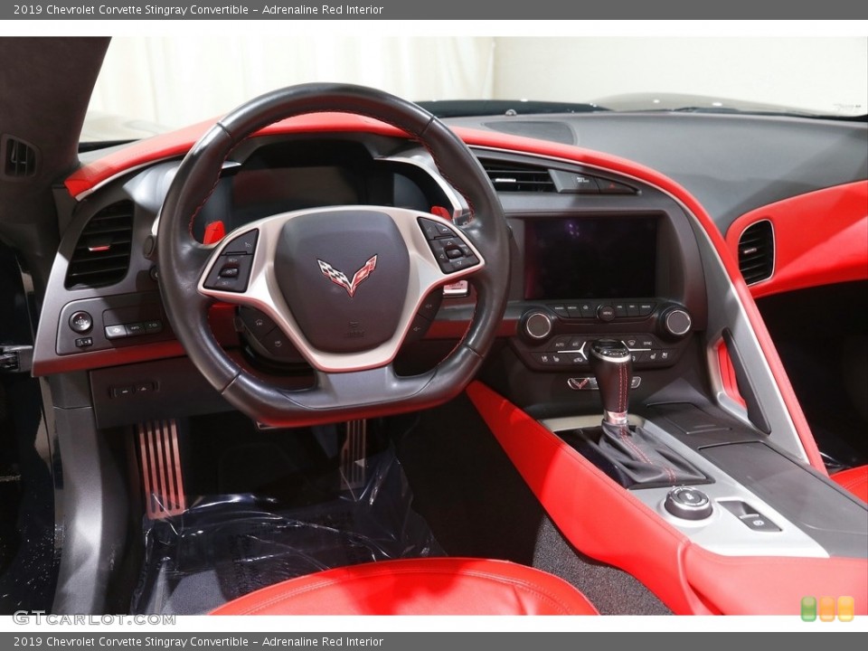 Adrenaline Red Interior Dashboard for the 2019 Chevrolet Corvette Stingray Convertible #143084518