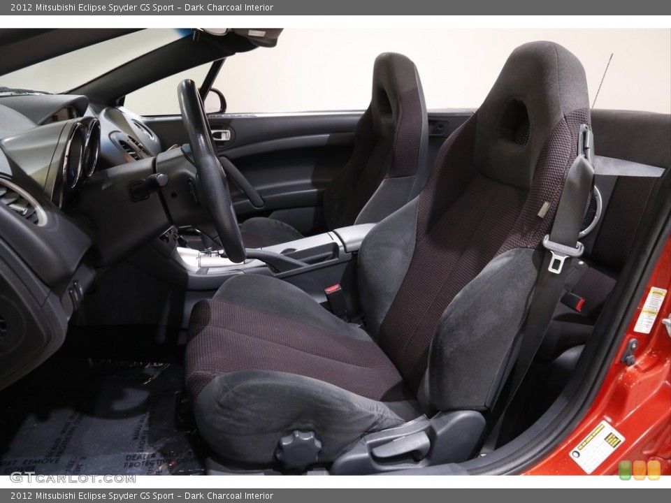 Dark Charcoal Interior Front Seat for the 2012 Mitsubishi Eclipse Spyder GS Sport #143085052