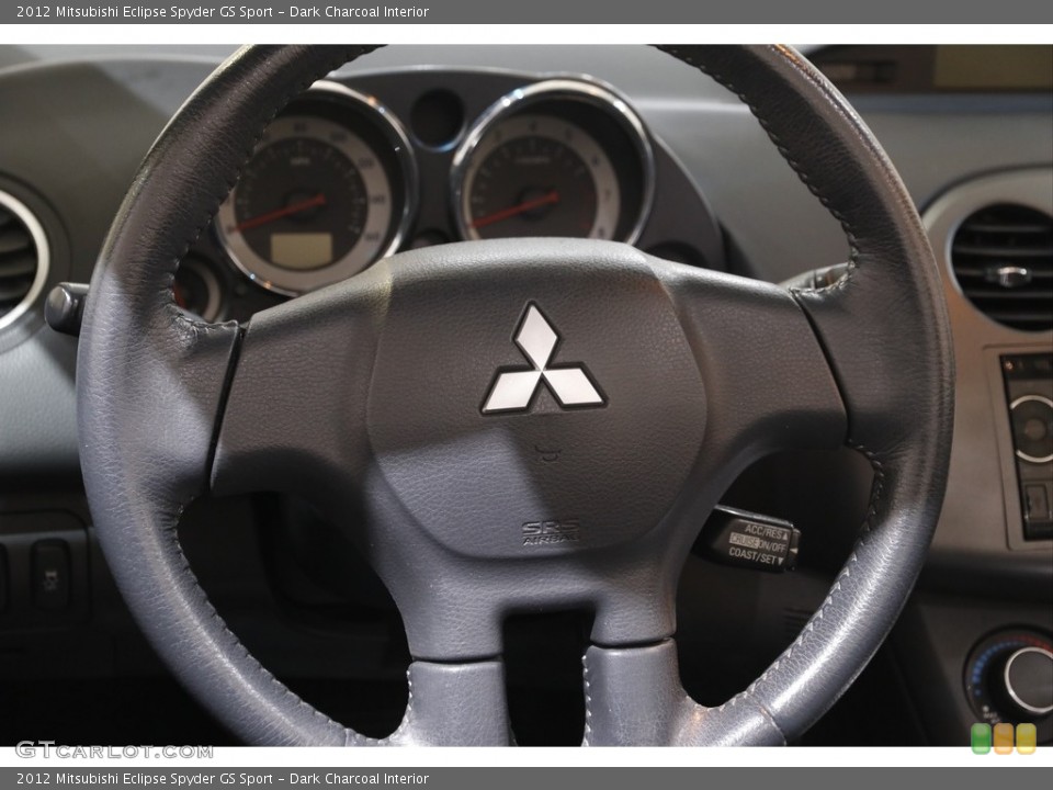 Dark Charcoal Interior Steering Wheel for the 2012 Mitsubishi Eclipse Spyder GS Sport #143085083