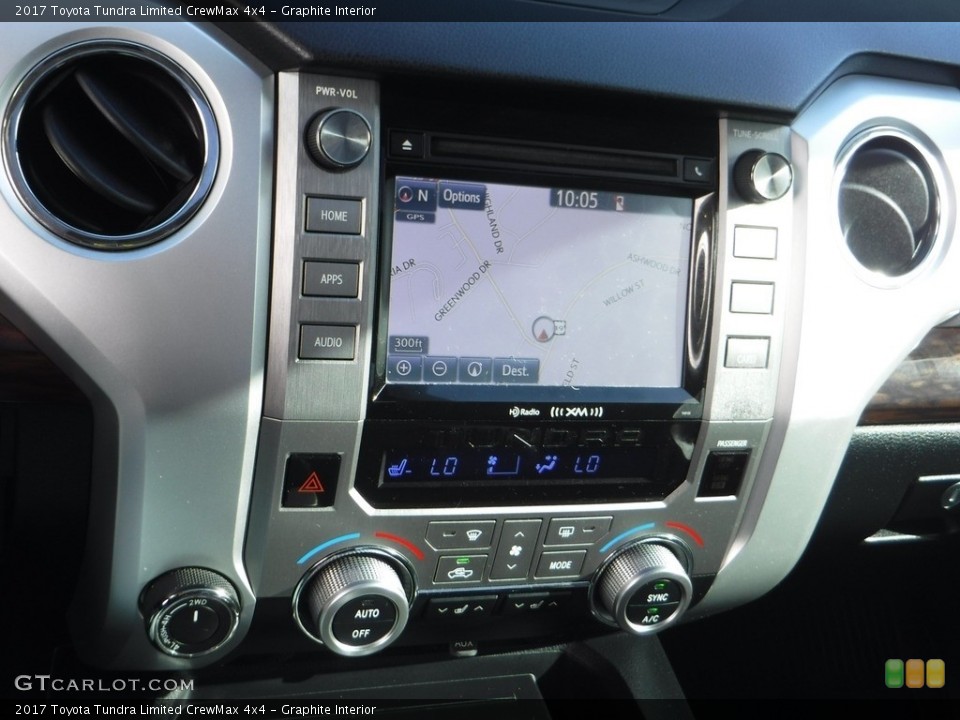 Graphite Interior Controls for the 2017 Toyota Tundra Limited CrewMax 4x4 #143086270