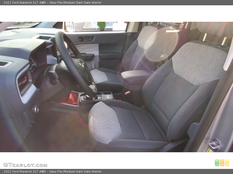 Navy Pier/Medium Dark Slate Interior Front Seat for the 2022 Ford Maverick XLT AWD #143088647