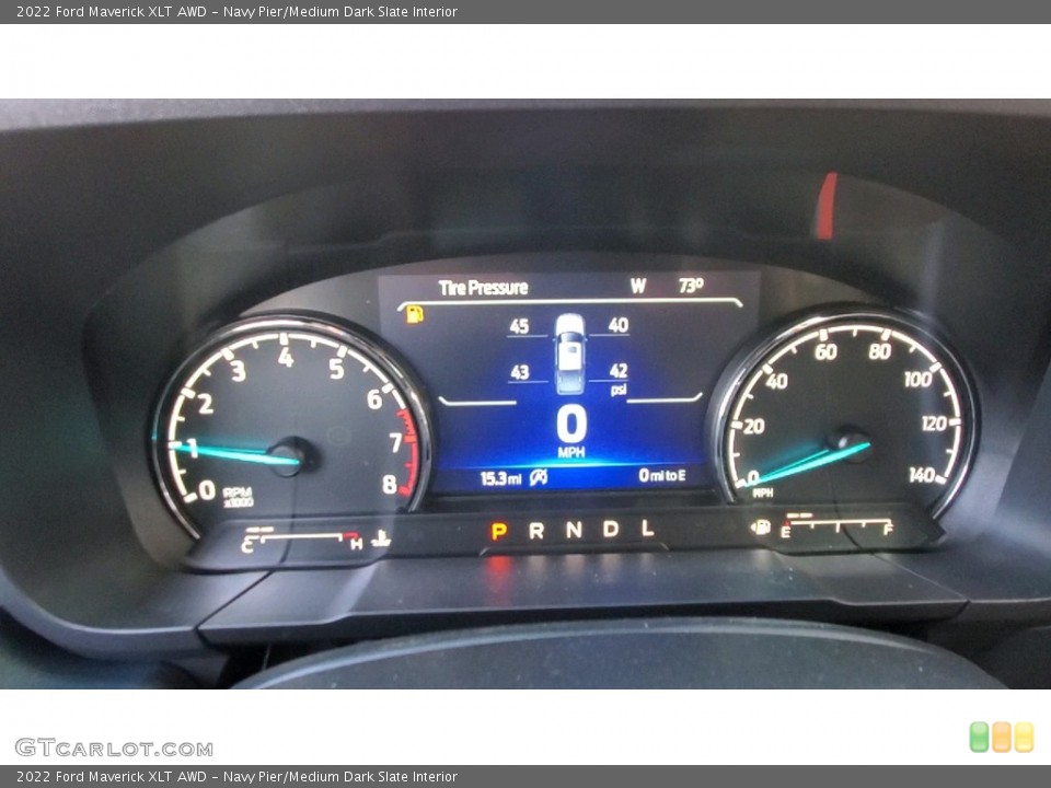 Navy Pier/Medium Dark Slate Interior Gauges for the 2022 Ford Maverick XLT AWD #143088695