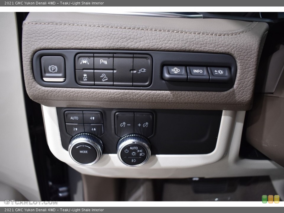 Teak/­Light Shale Interior Controls for the 2021 GMC Yukon Denali 4WD #143089373