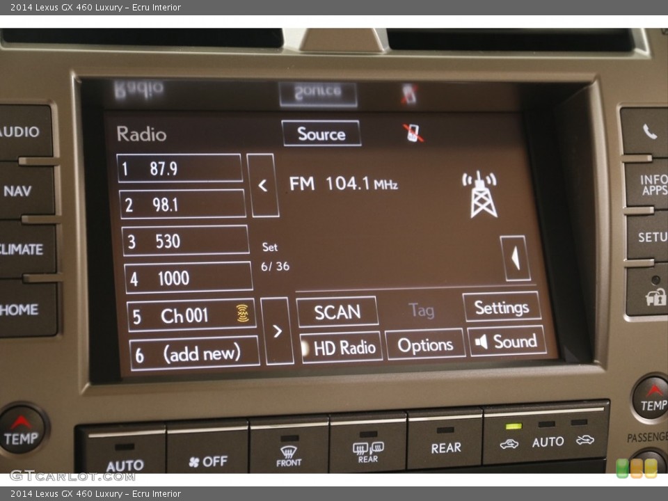 Ecru Interior Audio System for the 2014 Lexus GX 460 Luxury #143089655