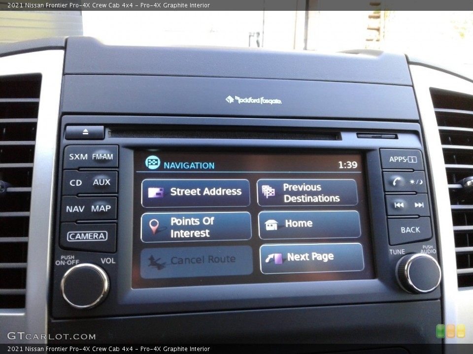 Pro-4X Graphite Interior Controls for the 2021 Nissan Frontier Pro-4X Crew Cab 4x4 #143089913