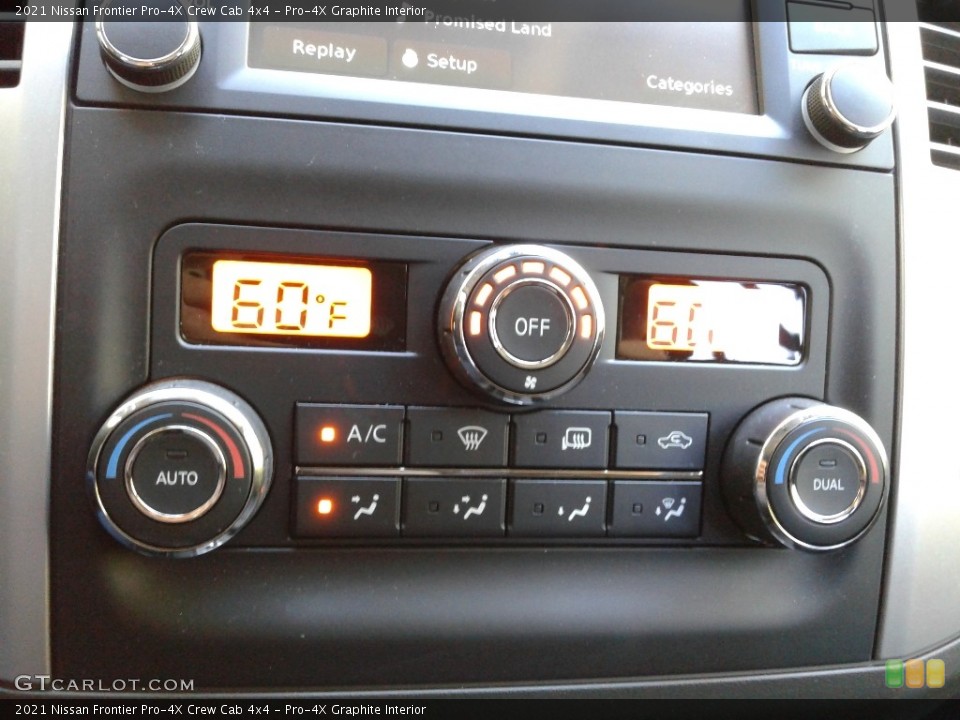 Pro-4X Graphite Interior Controls for the 2021 Nissan Frontier Pro-4X Crew Cab 4x4 #143089949