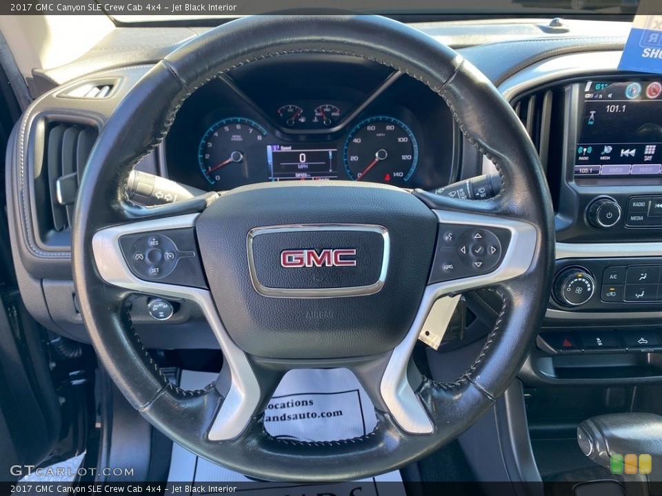 Jet Black Interior Steering Wheel for the 2017 GMC Canyon SLE Crew Cab 4x4 #143090054