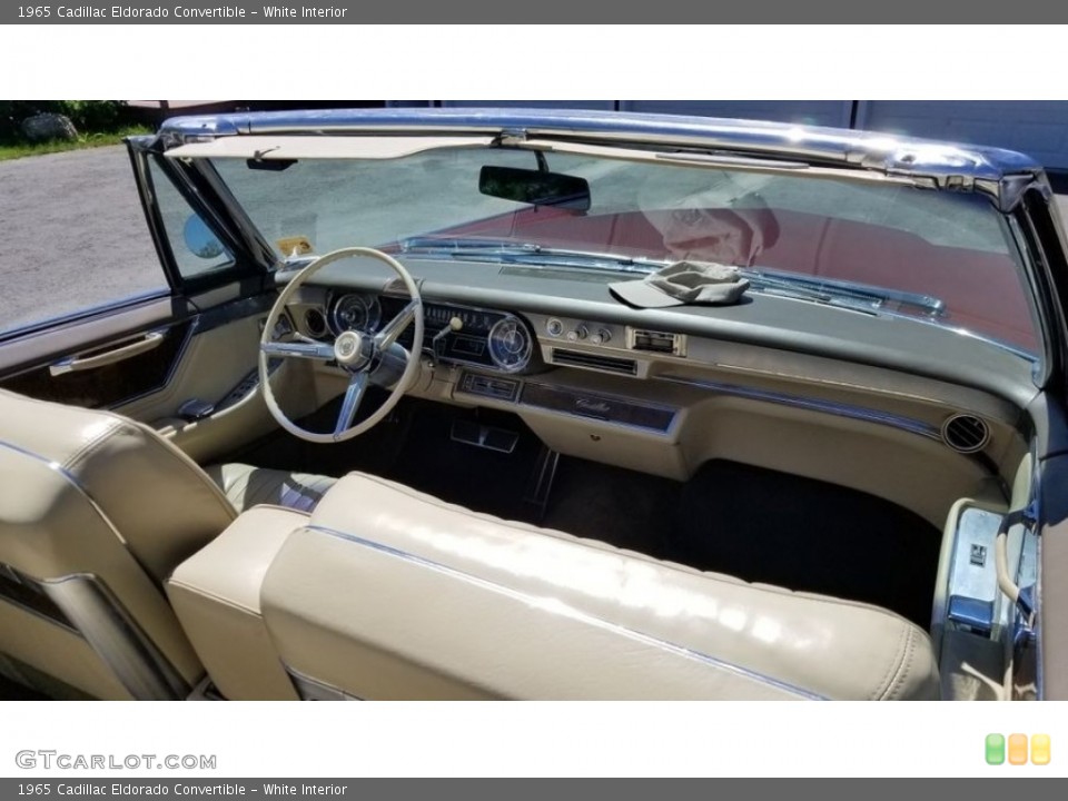 White Interior Photo for the 1965 Cadillac Eldorado Convertible #143090177