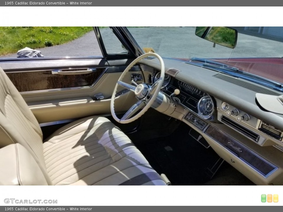 White Interior Front Seat for the 1965 Cadillac Eldorado Convertible #143090357