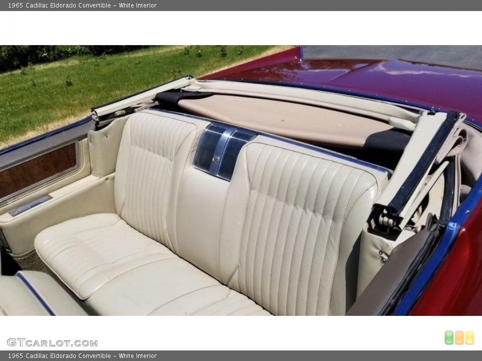 White Interior Rear Seat for the 1965 Cadillac Eldorado Convertible #143090411