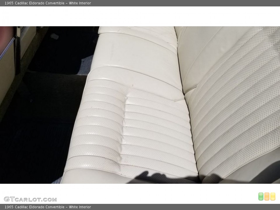 White Interior Rear Seat for the 1965 Cadillac Eldorado Convertible #143090426