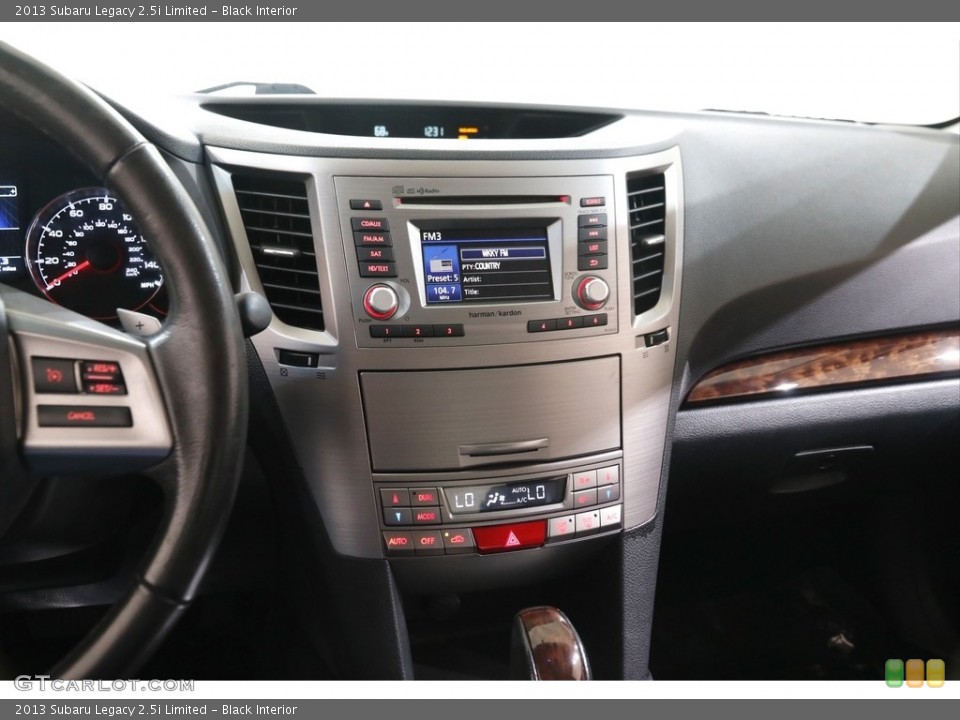 Black Interior Controls for the 2013 Subaru Legacy 2.5i Limited #143091251