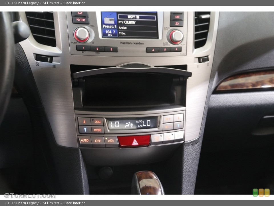 Black Interior Controls for the 2013 Subaru Legacy 2.5i Limited #143091284