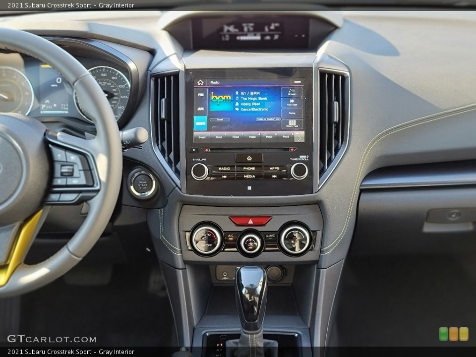 Gray Interior Controls for the 2021 Subaru Crosstrek Sport #143091422