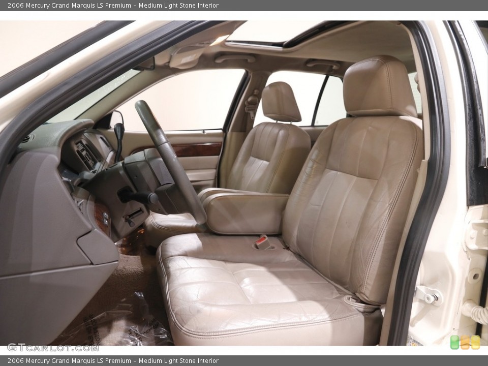 Medium Light Stone Interior Front Seat for the 2006 Mercury Grand Marquis LS Premium #143092871