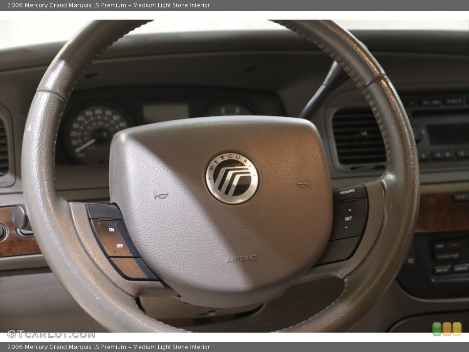Medium Light Stone Interior Steering Wheel for the 2006 Mercury Grand Marquis LS Premium #143092877