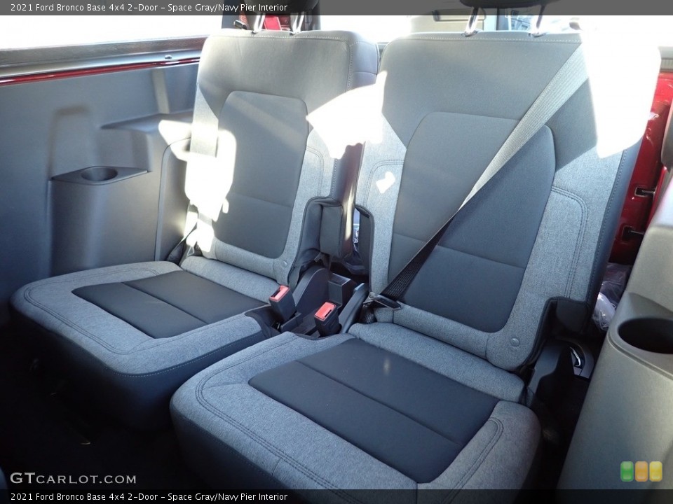Space Gray/Navy Pier Interior Rear Seat for the 2021 Ford Bronco Base 4x4 2-Door #143097199