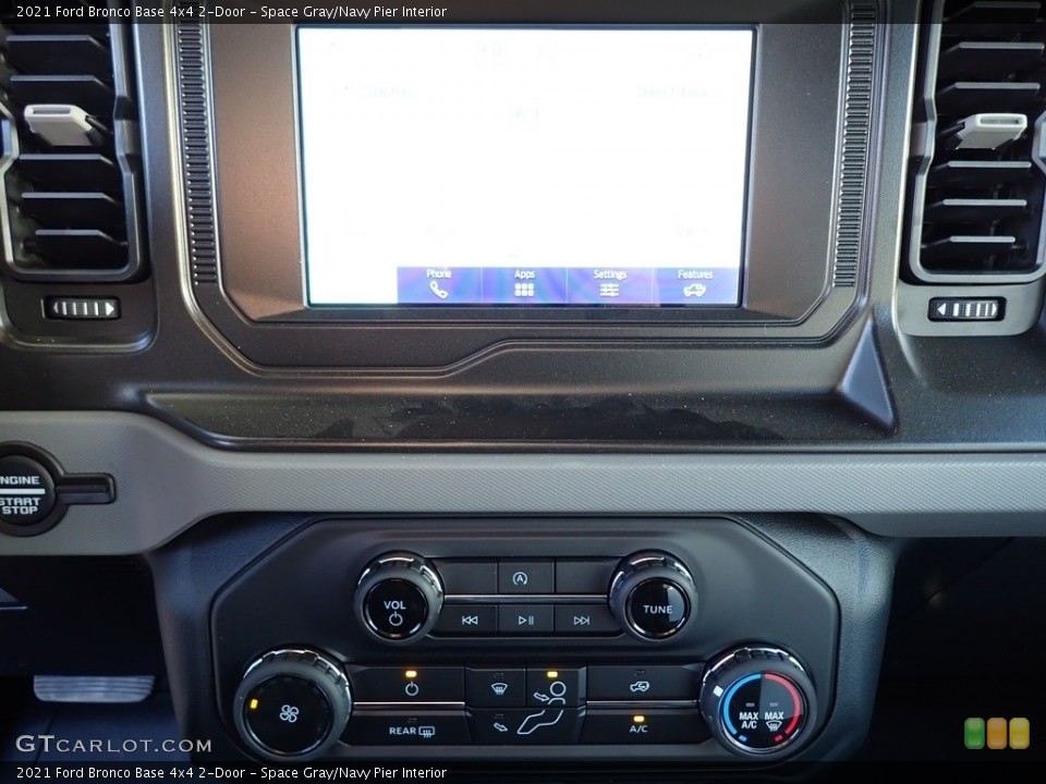 Space Gray/Navy Pier Interior Controls for the 2021 Ford Bronco Base 4x4 2-Door #143097382