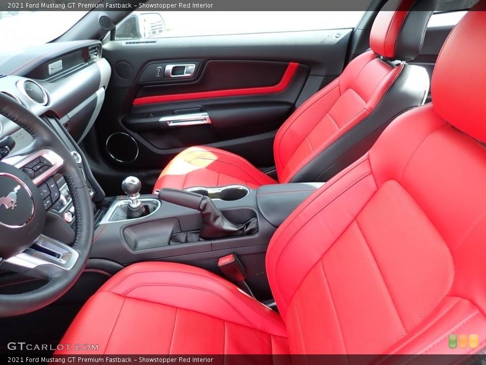 Showstopper Red Interior Photo for the 2021 Ford Mustang GT Premium Fastback #143097709