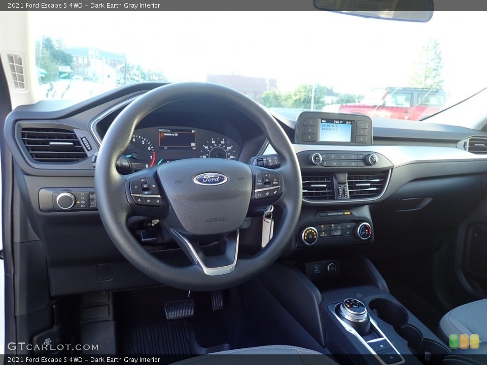 Dark Earth Gray Interior Dashboard for the 2021 Ford Escape S 4WD #143099779