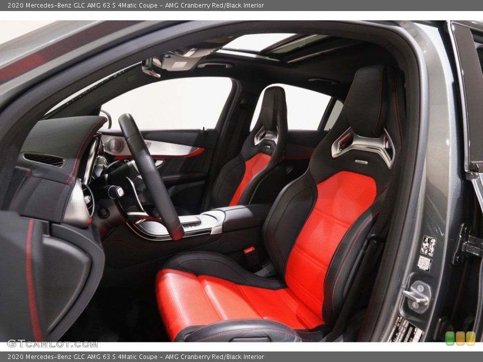 AMG Cranberry Red/Black Interior Photo for the 2020 Mercedes-Benz GLC AMG 63 S 4Matic Coupe #143100985