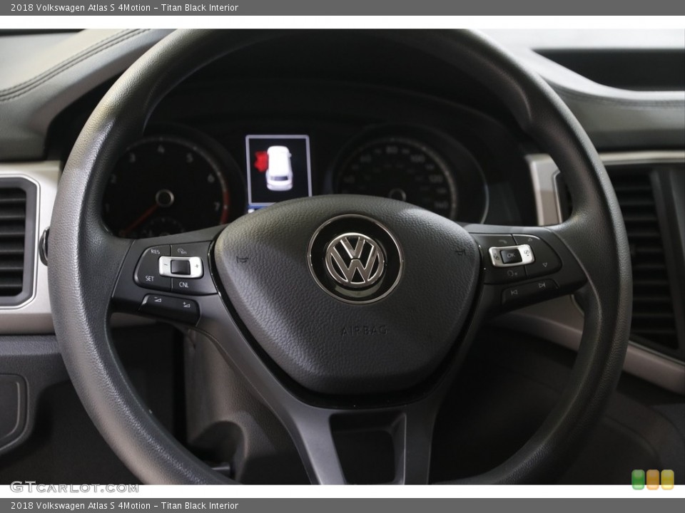 Titan Black Interior Steering Wheel for the 2018 Volkswagen Atlas S 4Motion #143102372