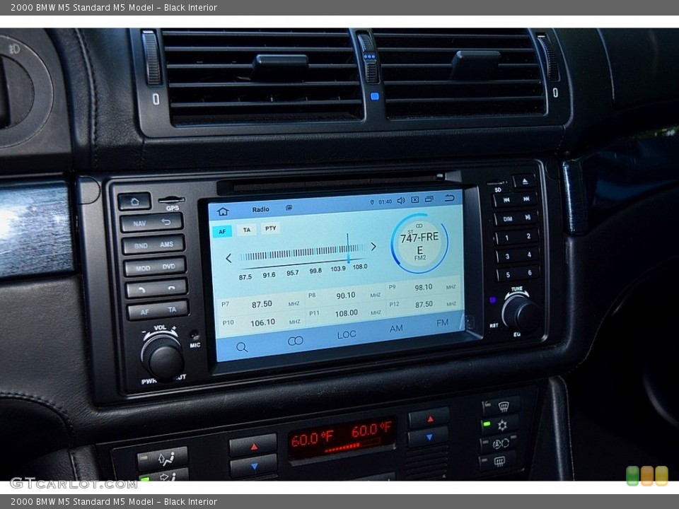 Black Interior Controls for the 2000 BMW M5  #143102423