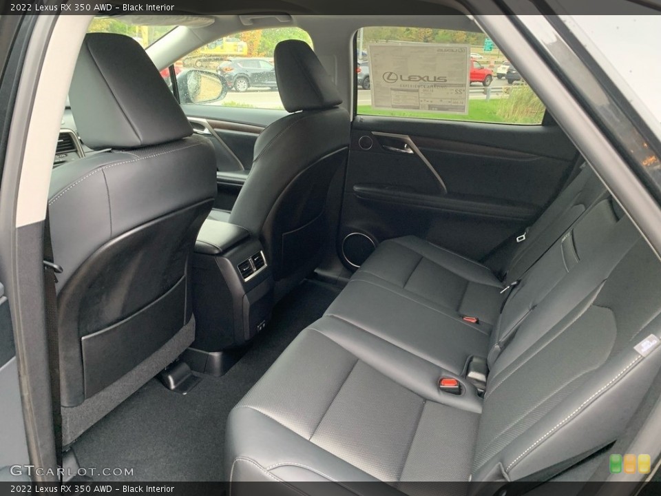 Black Interior Rear Seat for the 2022 Lexus RX 350 AWD #143103551