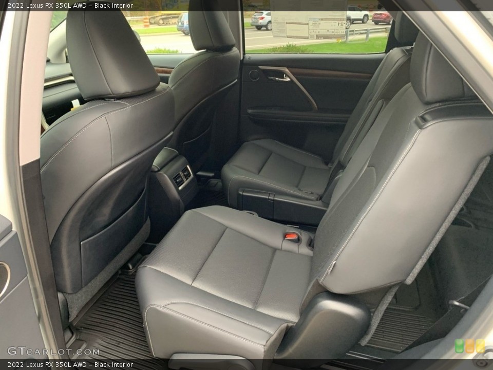 Black Interior Rear Seat for the 2022 Lexus RX 350L AWD #143103848