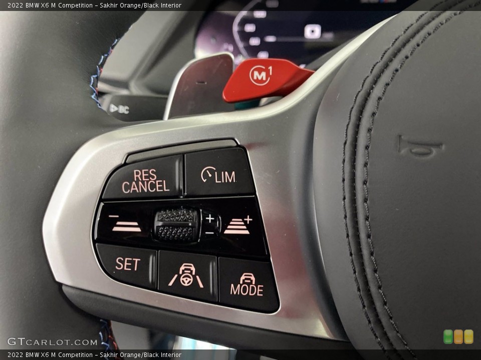 Sakhir Orange/Black Interior Steering Wheel for the 2022 BMW X6 M Competition #143103944