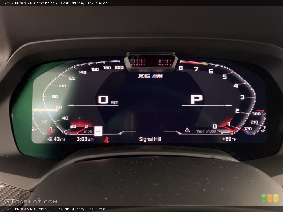 Sakhir Orange/Black Interior Gauges for the 2022 BMW X6 M Competition #143103998
