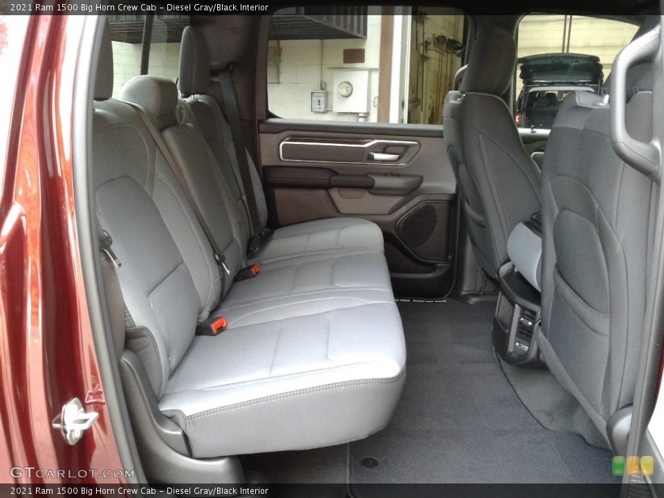 Diesel Gray/Black Interior Rear Seat for the 2021 Ram 1500 Big Horn Crew Cab #143105984