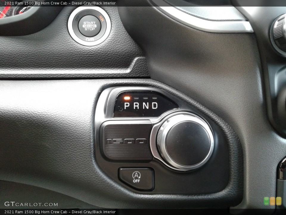 Diesel Gray/Black Interior Transmission for the 2021 Ram 1500 Big Horn Crew Cab #143106080
