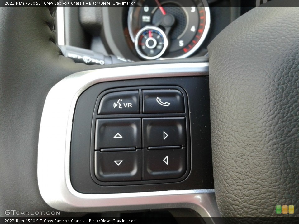 Black/Diesel Gray Interior Steering Wheel for the 2022 Ram 4500 SLT Crew Cab 4x4 Chassis #143106926