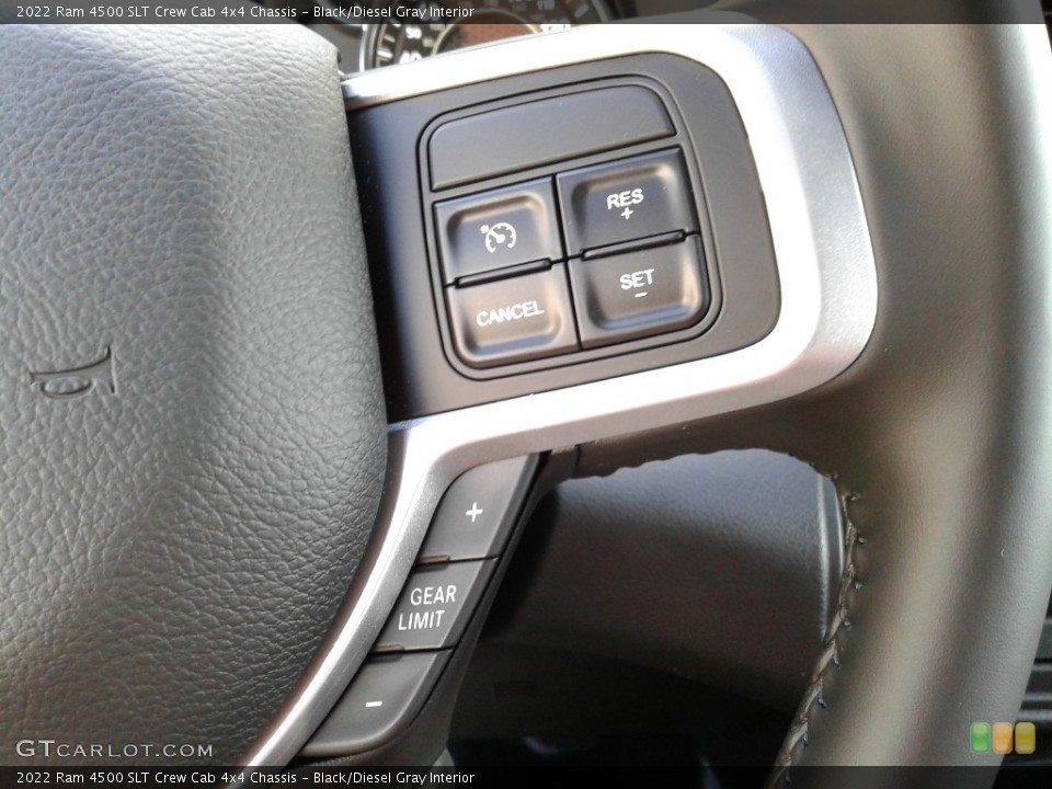 Black/Diesel Gray Interior Steering Wheel for the 2022 Ram 4500 SLT Crew Cab 4x4 Chassis #143106940
