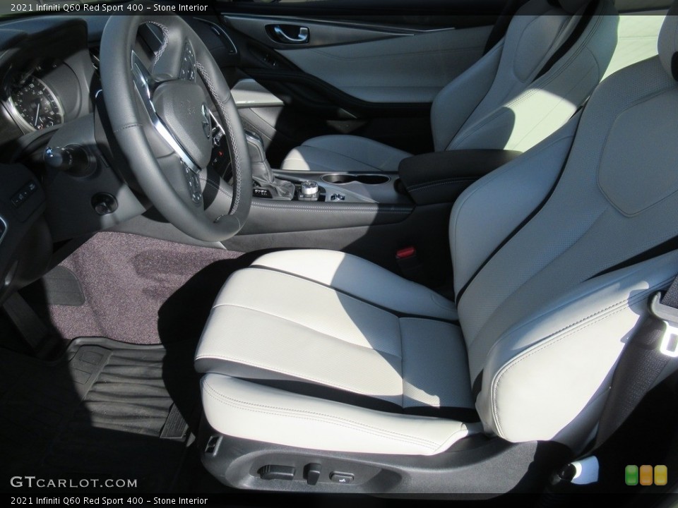 Stone Interior Front Seat for the 2021 Infiniti Q60 Red Sport 400 #143107583