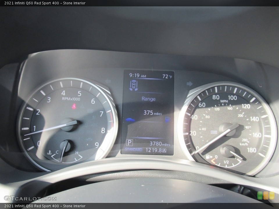 Stone Interior Gauges for the 2021 Infiniti Q60 Red Sport 400 #143107637
