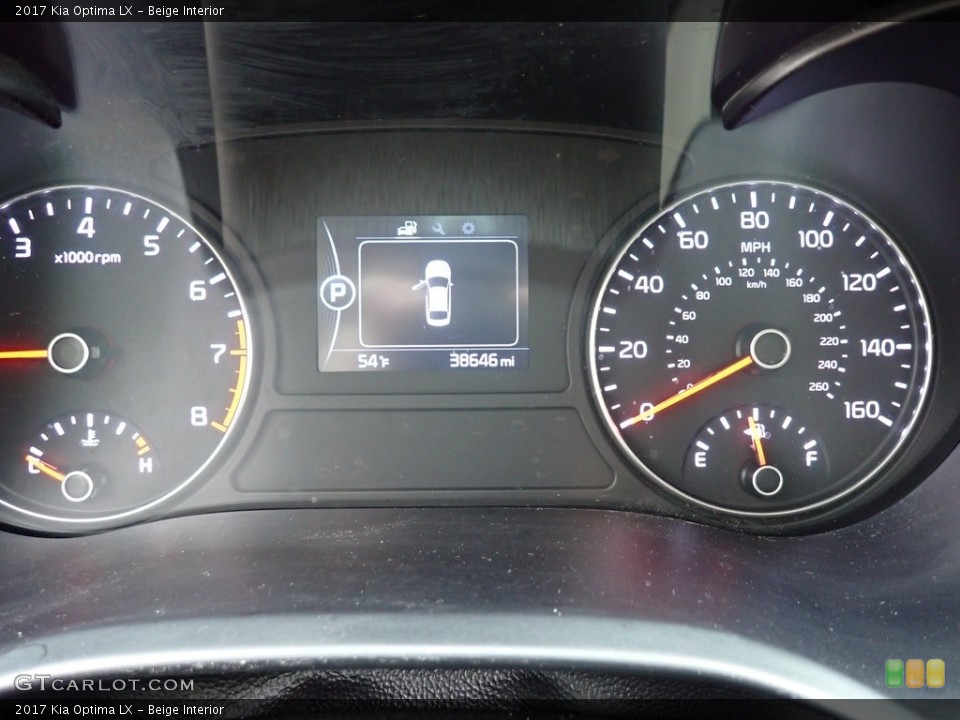 Beige Interior Gauges for the 2017 Kia Optima LX #143109376