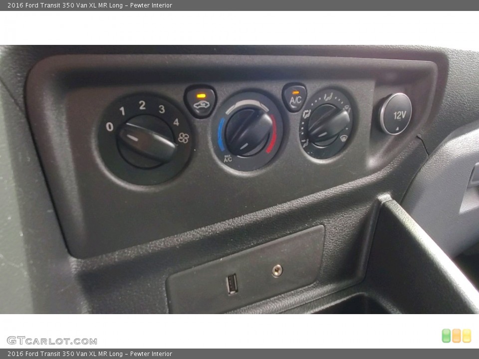 Pewter Interior Controls for the 2016 Ford Transit 350 Van XL MR Long #143110319