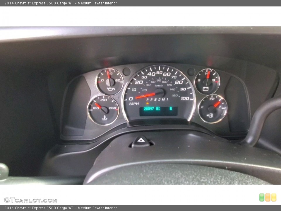 Medium Pewter Interior Gauges for the 2014 Chevrolet Express 3500 Cargo WT #143110595